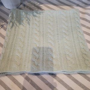 Topshop Mint Green Cablknit Infinity Scarf